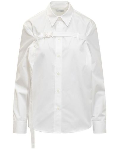 Off-White c/o Virgil Abloh Poplin Buckle Shirt - White