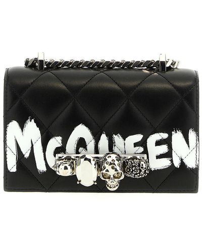 Alexander McQueen 'Jewelled Satchel' Shoulder Bag - Black