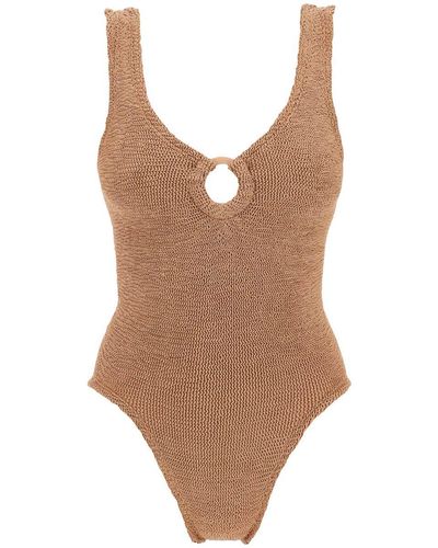 Hunza G Celine One-Piece Swims - Brown