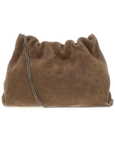 Brunello Cucinelli Shoulder Bags - Brown