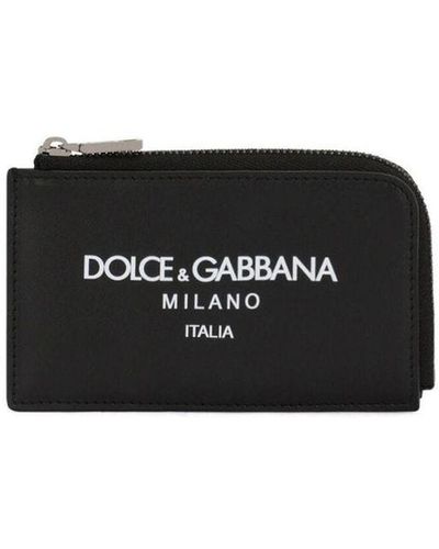 Dolce & Gabbana Leather Card Holder - Black