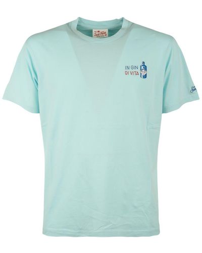Saint Barth T-Shirt With Embroidery - Blue