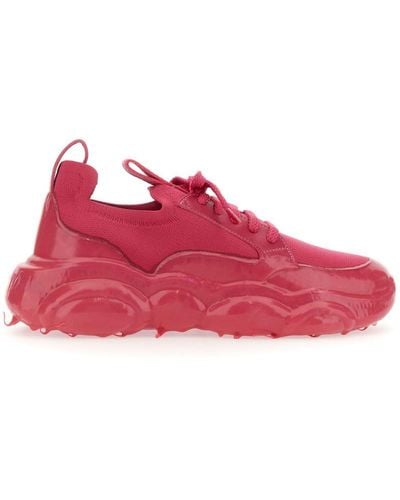 Moschino Trainer With Logo - Pink