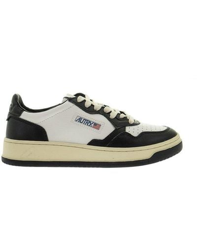 Autry Medalist Low - Leather Trainers - Black