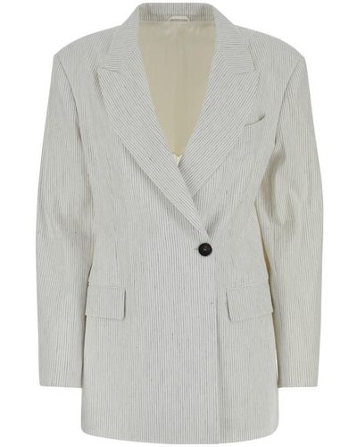 Brunello Cucinelli Jackets And Vests - Grey