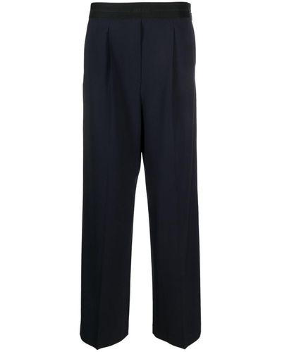 MSGM Wide-leg Tailored Trousers - Blue