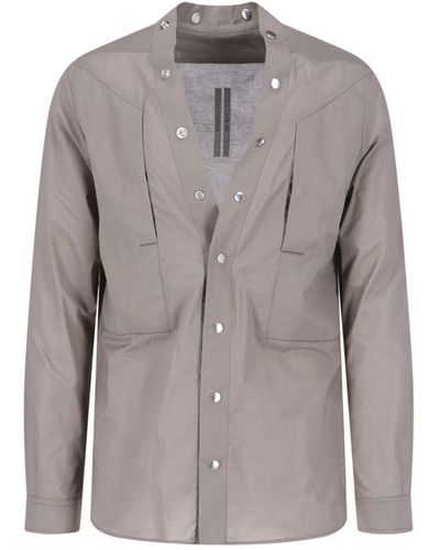 Rick Owens 'larry' Shirt - Grey