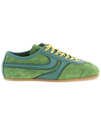 Dries Van Noten Suede Trainers For Stylish - Green