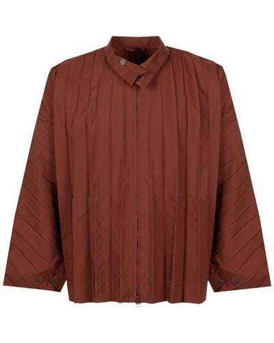 Homme Plissé Issey Miyake Outerwear - Red