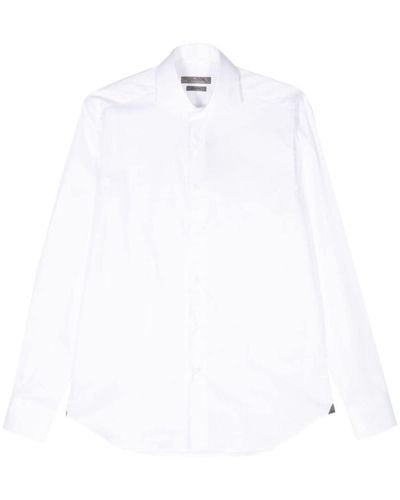 Corneliani Cotton Twill Shirt - White