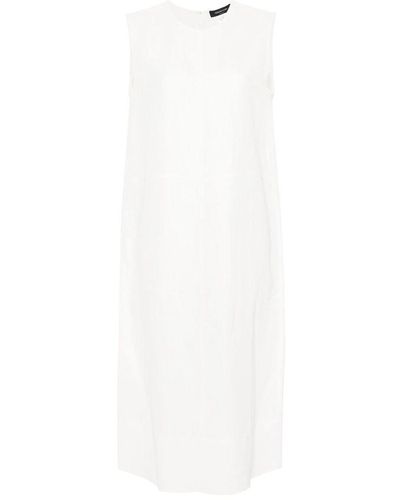 Fabiana Filippi Linen Blend Midi Dress - White