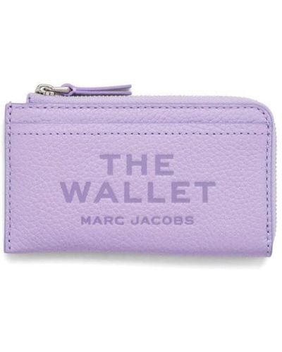 Marc Jacobs The Leather Top Zip Multi Wallet - Purple