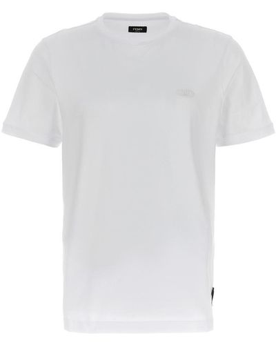 Fendi t shirt mens white cheap