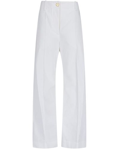 Patou Straight Trousers - White