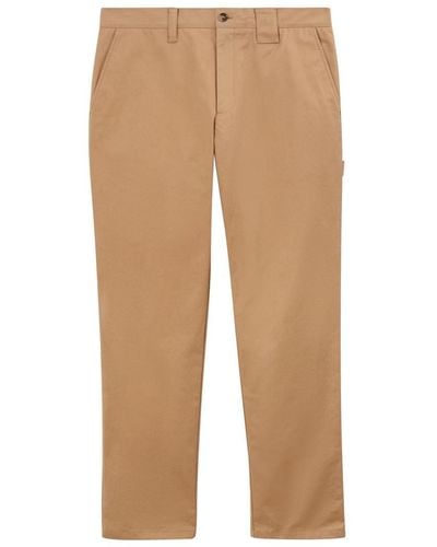 Burberry Embroidered Ekd Cargo Pants - Natural