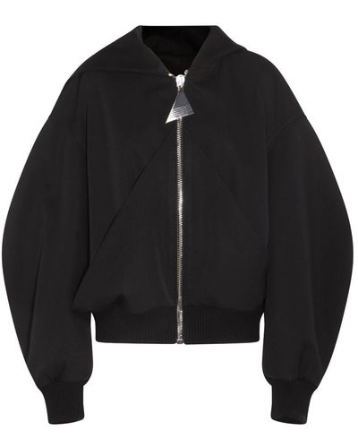 The Attico Wool Casual Jacket - Black