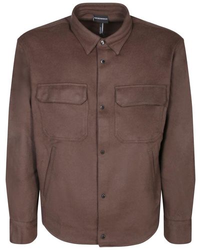 Emporio Armani Shirts - Brown