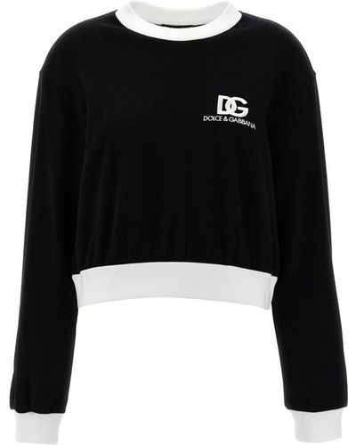 Dolce & Gabbana Logo Sweatshirt Jumper, Cardigans - Black