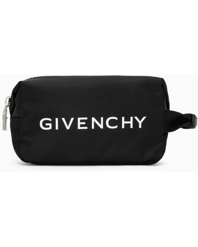 Givenchy Nylon Beauty Case With Logo - Black