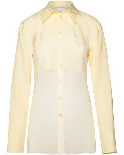 Sportmax 'Boa' Ivory Viscose Shirt - Natural