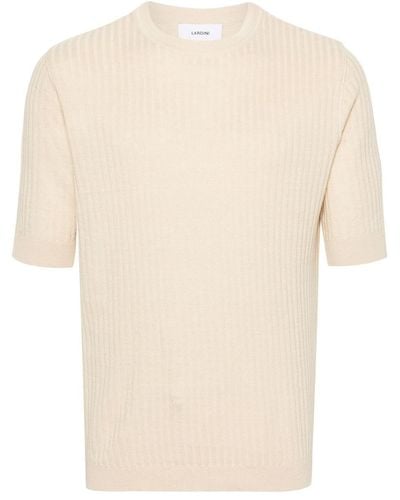 Lardini Ribbed Sweater - Natural