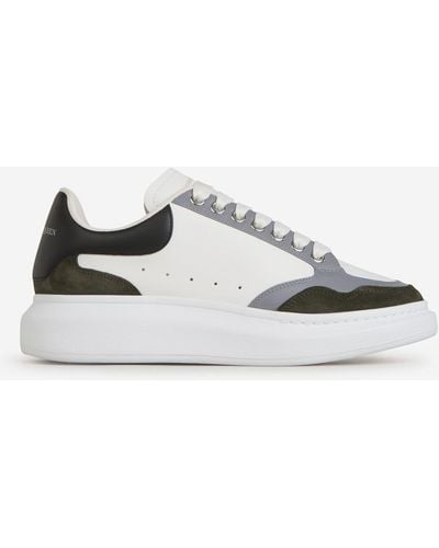 Alexander McQueen Leather Oversized Sneakers - White