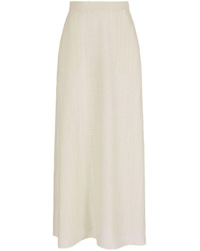 Emporio Armani Midi Skirt - White