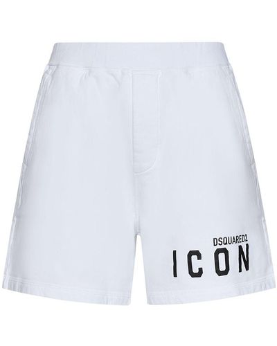 DSquared² Be Icon Relax Shorts - White