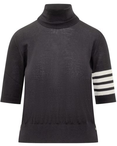 Thom Browne Turtleneck Sweater - Gray