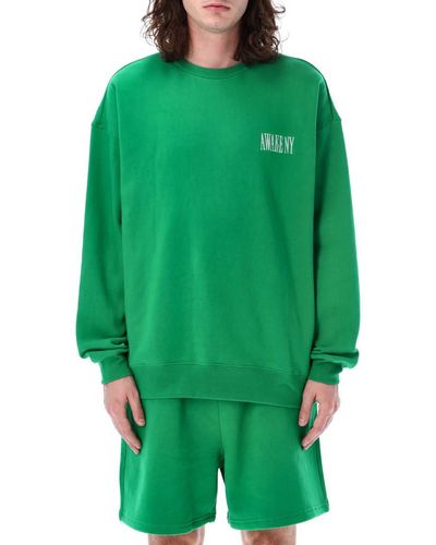AWAKE NY Crewneck Sweatshirt - Green