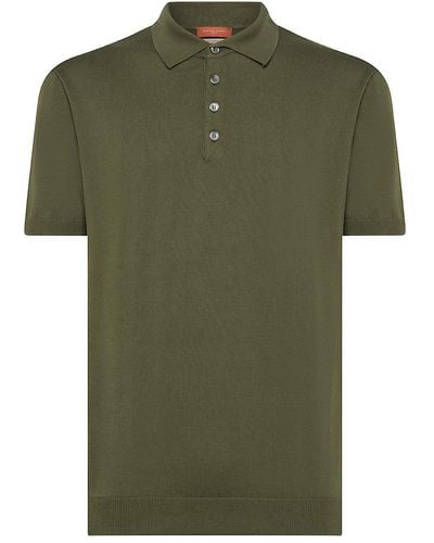 Daniele Fiesoli Short-Sleeved Cotton Polo Shirt - Green