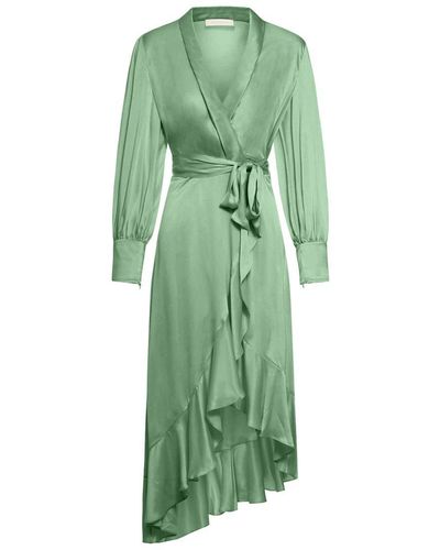 Zimmermann Midi Dresses - Green