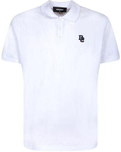 DSquared² Tennis Fit Polo - White