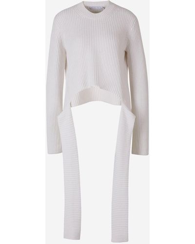 Proenza Schouler Cotton Knitted Sweater - White