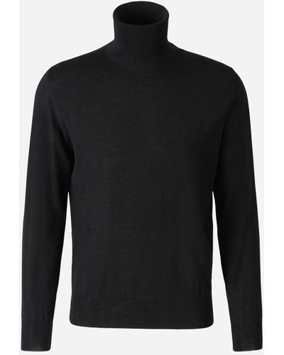 Canali Roll Neck Sweater - Gray