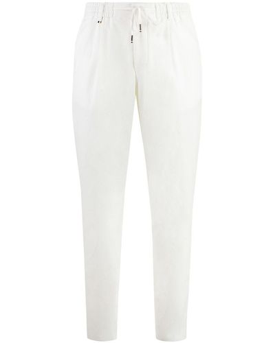 BOSS Crêpe Trousers - White