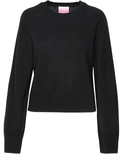 Crush Black Cashmere Sweater
