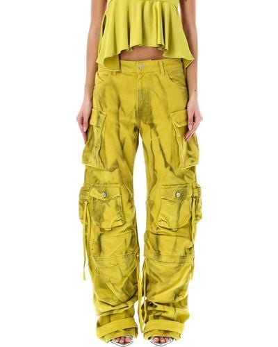 The Attico Fern Long Trousers - Yellow