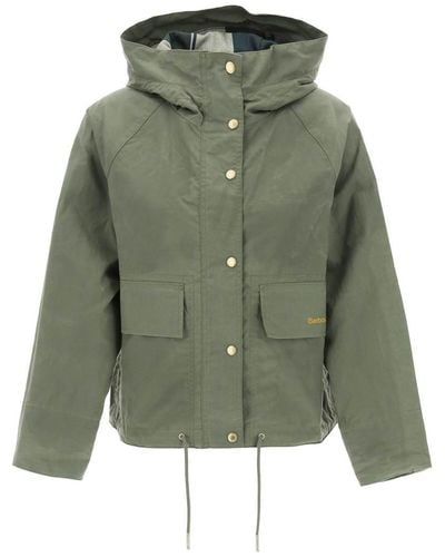 Barbour Nith Hooded Jacket With - Green