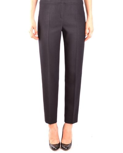 Armani Armani Collections Trouser Trousers Color: Black Material: Elastane: 4%, Wool: 96% - Blue