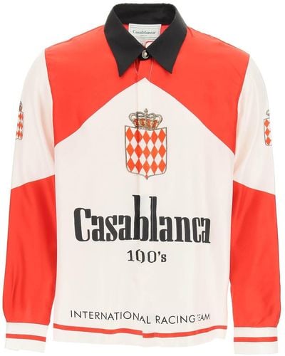 Casablancabrand Grand-prix Silk Shirt - Red