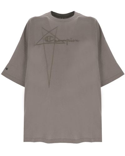 Rick Owens X Champion S T-Shirts And Polos - Gray