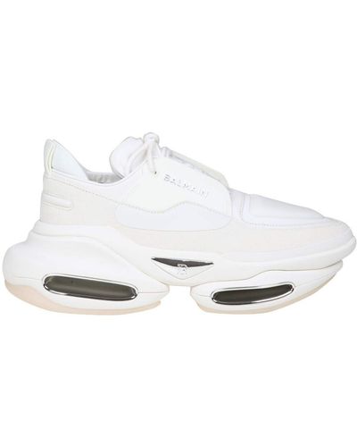 Balmain Premium Canvas Sneakers - White