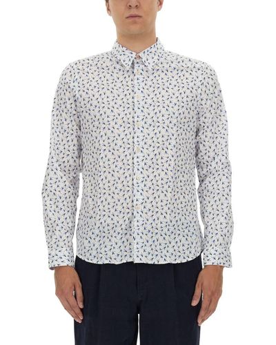 PS by Paul Smith Printed Shirt - Grey
