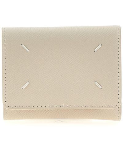 Maison Margiela Four Stitches Wallets, Card Holders - Natural