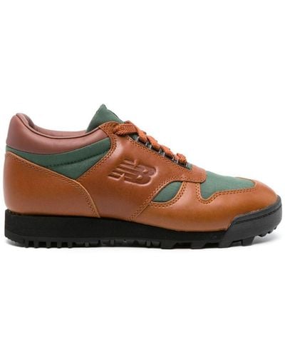 New Balance Rainier Leather Sneakers - Brown