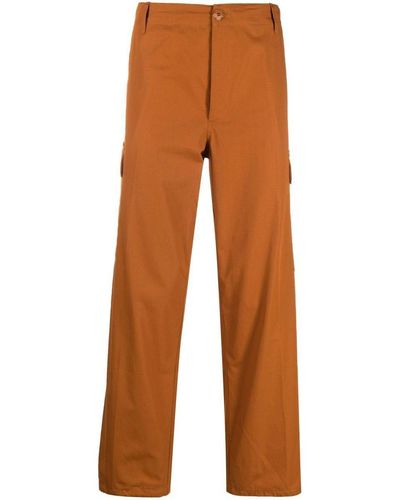 KENZO Straight-leg Cargo Pants - Brown