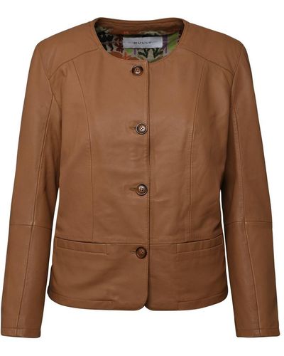 Bully Leather Jacket - Brown