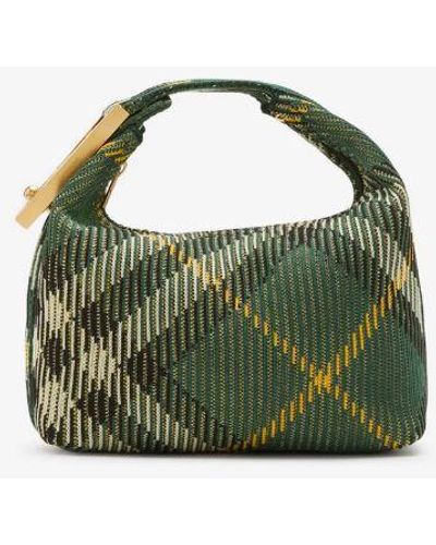 Burberry Mini Peg Duffle Hand Bag - Green