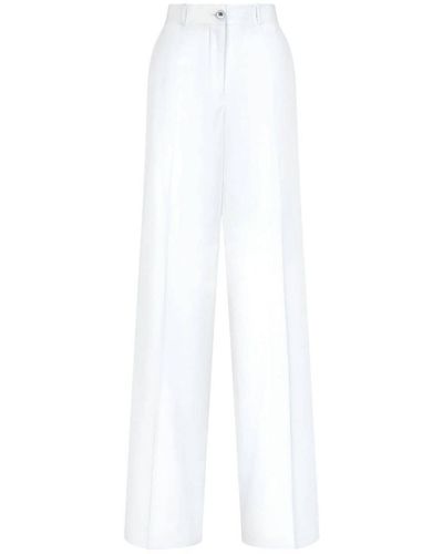 Dolce & Gabbana Palazzo Trousers - White